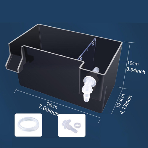 Caja De Filtro Para Colgar En El Acuario, Negro 18x10,5x10cm