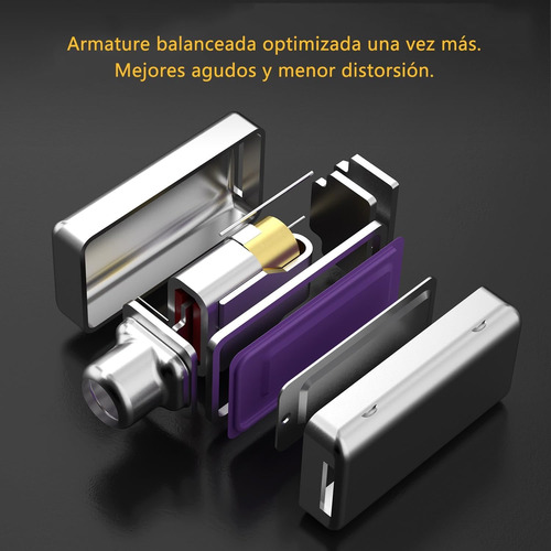 Audífonos Kz Zsn Pro 2 Intrauditivos Silver