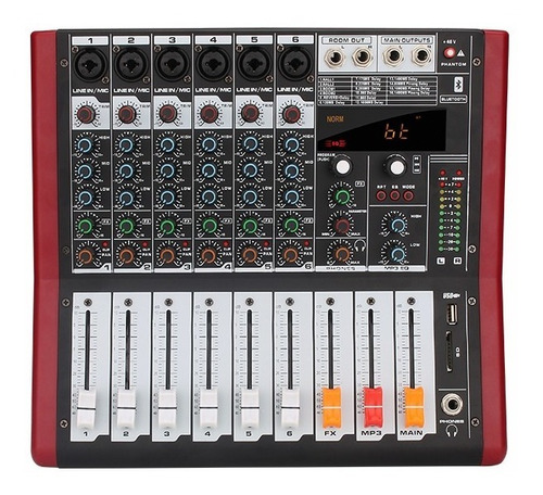 Kaschun Pro6 Consola Mezcladora Profesional De 6 Mixer Usb