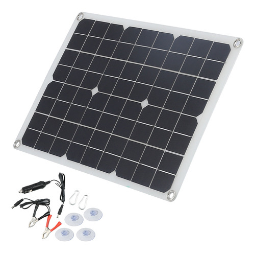 Kit De Carga De Panel Solar, Batería Portátil Usb De 20 W Y