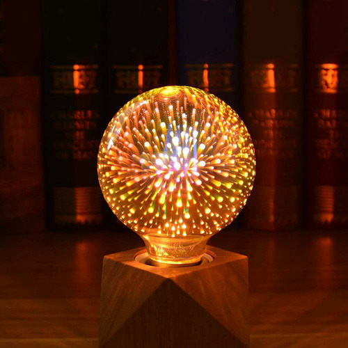 2 Bombillas Led Led Infinity 3d Con Efecto De Fuegos Artific