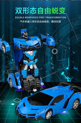 . Rc Coche De Un Botón Se Transforma En Robot For Niños