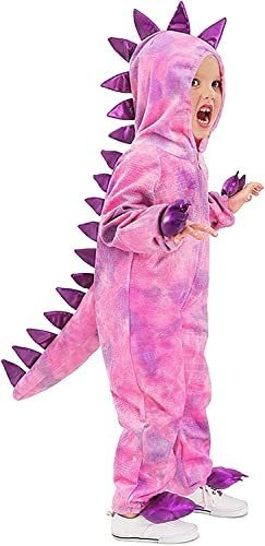 Disfraz Talla Small Para Niña De T-rex Rosado Halloween