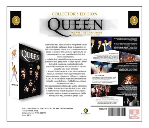 Queen - Collectors Edition Concerts Collection And More 5dvd