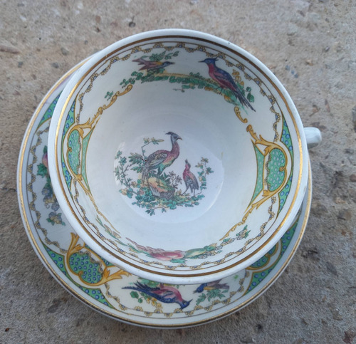 B-antiguo Duo P/te Taza/plato En Porcelana Inglesa Wedgwood 