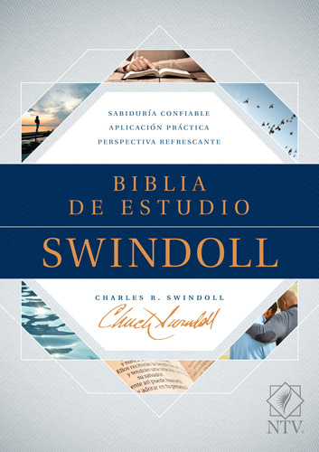 Biblia De Estudio Swindoll Ntv (tapa Dura, Azul) (edicion Es
