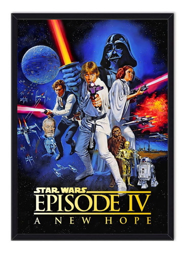 Cuadro Enmarcado - Poster Star Wars 4