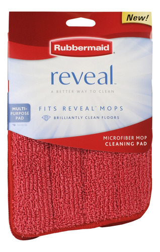 Repuesto Mopa Plana Para Spray Mop Rojo Rubbermaid Color Rojo