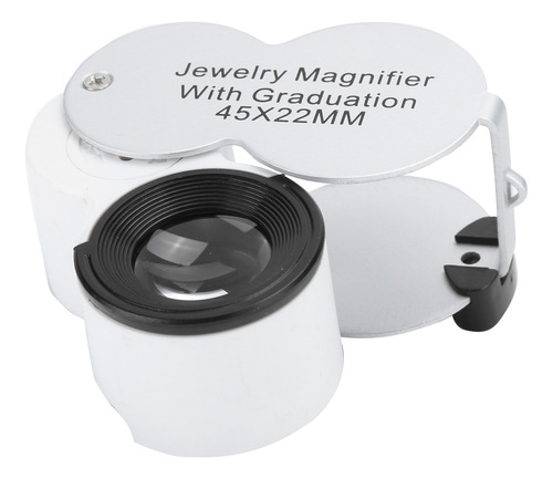 Lupa De Joyería De 45x, Lupa Portátil Con Luz Uv Led