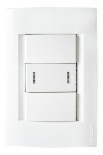 Llave De Luz Kalop Armada Civil Punto Combinación Blanco