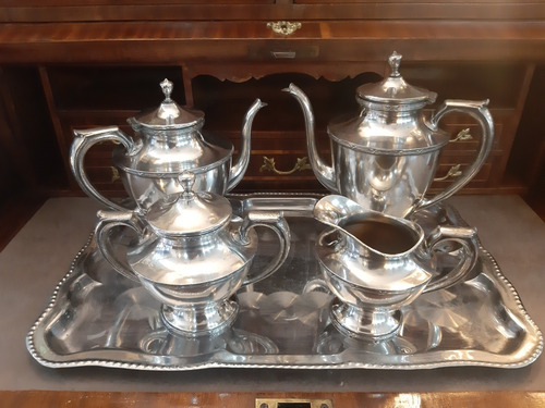Servicio De Te Y Cafe Metl Plateado Wallace Silver Co
