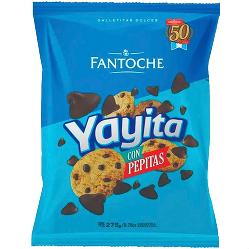 Imagen 1 de 8 de Galletitas Pepitas Fantoche Yayita De Chocolate 275gr