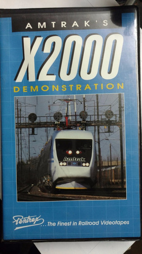 Jr - Vhs Americano De Trenes - Amtrak X2000 Demonstration