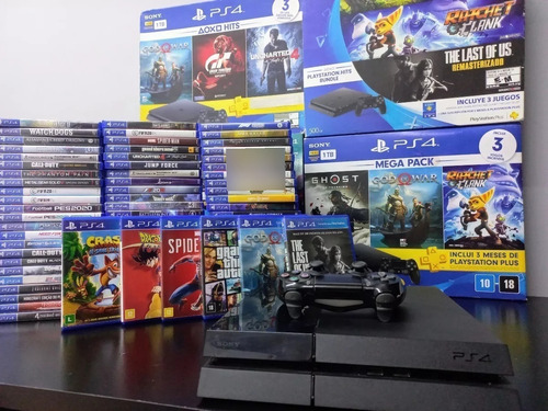 Sony PlayStation 4 500GB Standard cor preto onyx