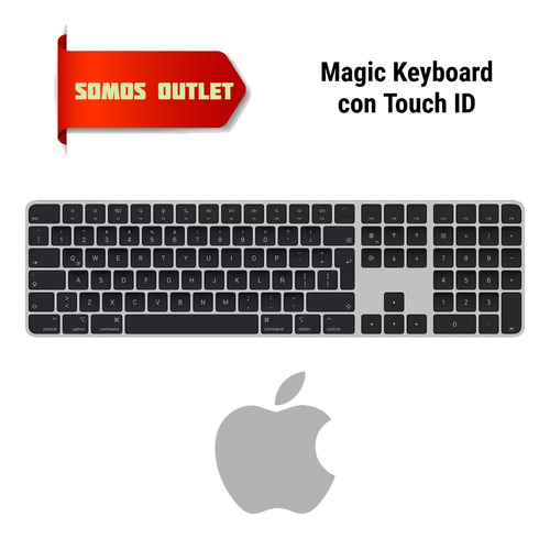 Apple Magic Keyboard Touch Id Y Teclado Numérico Original (Usado)