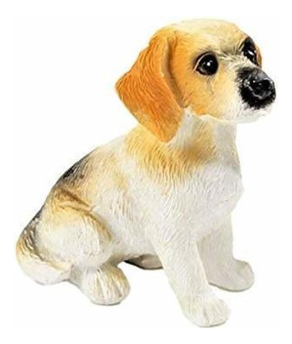 Casa De Muñecas Beagle Sentado Perro Mascota Miniatura 1:1.