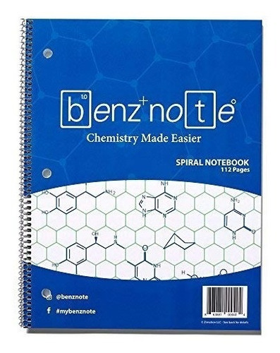 Benznote Cuaderno 112 Hojas Para Quimica Organica Xsr