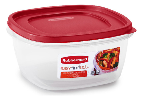 6 Contenedores Herméticos 3.3 Lt Easy Find Lids Rubbermaid