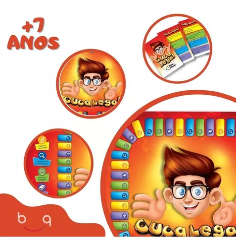 Kit com 2 Jogos de Tabuleiro: Cuca Legal e o Supeito - Pais e