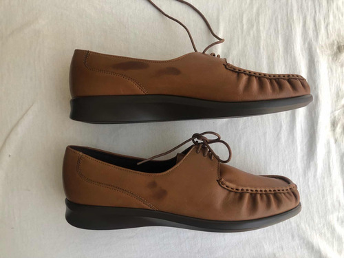 Zapatos Sas Dama Una Puesta 10usa 7mex Ancho Normal Marrón Claro 27 (Usado)