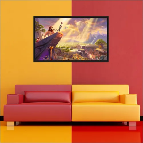 Cuadro decorativo del rey león para habitaciones y habitaciones de diseño infantil