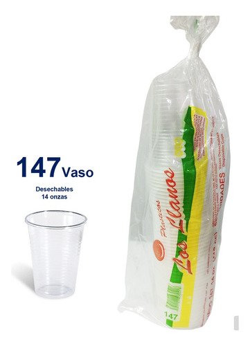  Vasos Desechables Plasticos N 147 De 50 Unidades Paq X 1