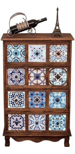 Cabinet Mandalas. 4 Cajones. Cafe - S0718