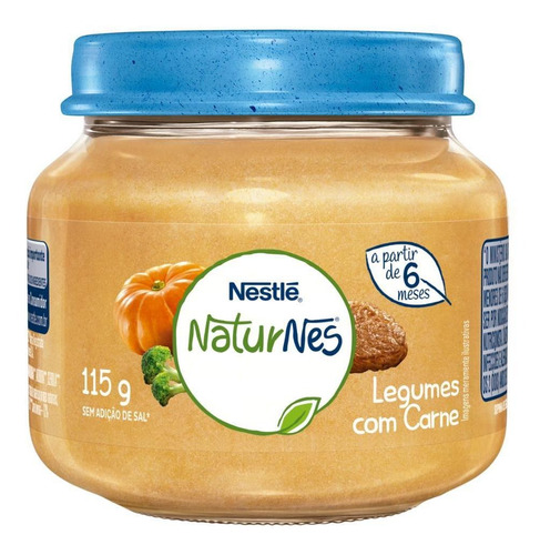 Papinha Naturnes Nestlé Legumes Com Carne 115g