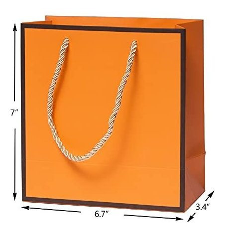 Bolsa Lujo Color Naranja Para Boda Cumpleaño Aniversario