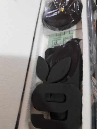 Reloj Gigante De Pared Modelo Romano Grandes Efecto 3d. Negro