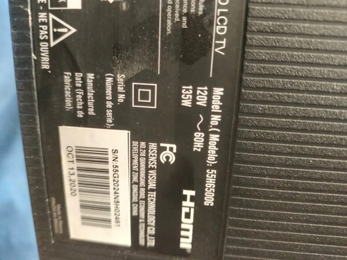 Tiras De Leds Para Tv Hisense Mod 55h6500g Hd550x1u82 (Usado)