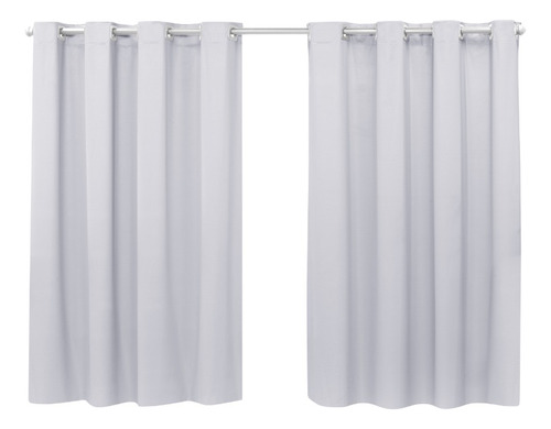 Cortina Corta Luz Blackout Cortina De Pvc  2,80m  X 1,30m Cor Branco