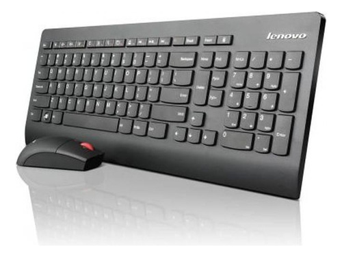 Teclado + Mouse Lenovo Essential Dongle Usb Español Negro