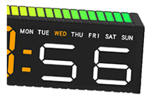 Reloj Digital Sensores De Sonido Dinámicos Amarillo Digital