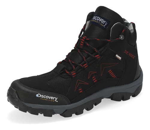 Bota Hiking-casual Para Caballero Color Negro Discovery