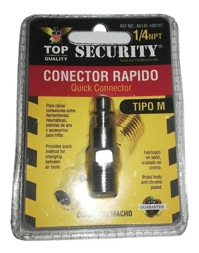 Conector Rápido Tipo M Security Mayor Y Detal Oferta