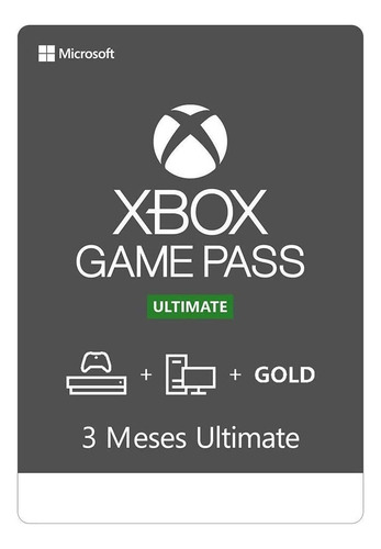 Xbox Game Pass Ultimate 3 Meses Codigo 25 Digitos