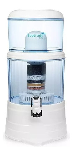 Filtro Purificador 16 Litros Agua Completo Sin Electricidad
