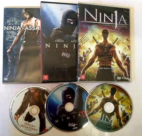 Dvd Colecao Ninja 3 Filmes - Original 