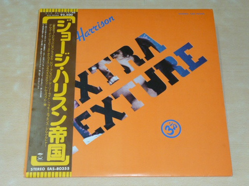 George Harrison Extra Texture Vinilo Japons Con Obi Jcd055