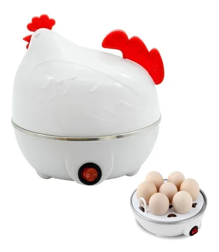 Cocinador Hervidor Huevos Vaporera Eléctrica Diseño Gallina