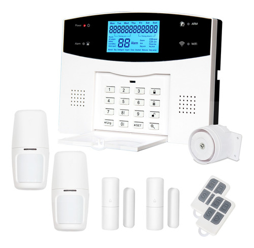 Kit 4 Alarma Domiciliaria Inalambrica Celular Wifi Gsm Pstn 