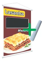 Comprar Banner Pronto Propaganda Comércio Loja Faixa Temas + Giz Cor Lasanha