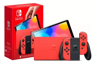 Console Nintendo Switch Oled Edição Especial Mario 64gb Vermelho