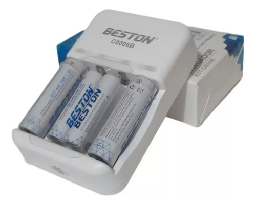 Cargador Beston + Aa 1500mah*2 + Aaa 1100 Mah*2