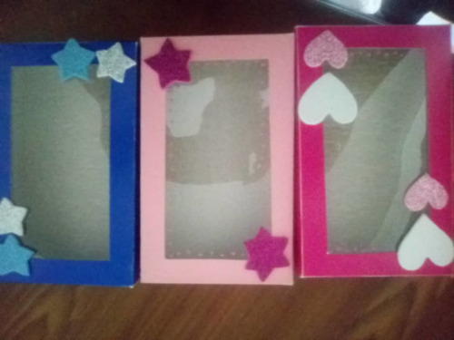 Imagen 5 de 9 de Cajas De Cartón Con Visor De Acetato Día Amor Y Amistad