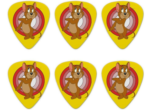 Tom And Jerry Jerry Character Novedad Púas De Guitarra De Ca