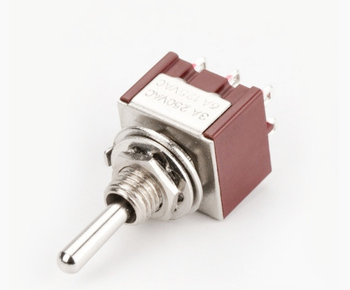 Imagem 4 de 6 de Chave Mini Switch Toggle 3 Posições On/on/on 6 Terminais