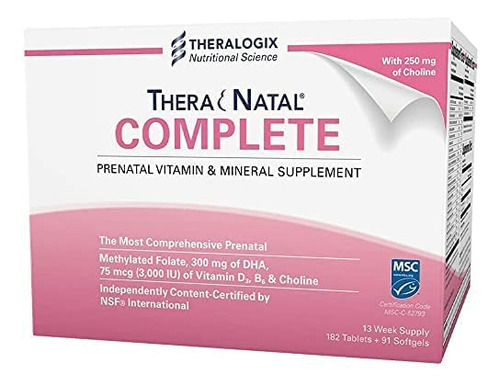 Multivitaminico Prenatal Theranatal Complete Pren B078nvj47n