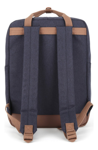 Mochila Okta 1085 Division Notebook Bolsillo De Atajo. Color Azul Y Marrón